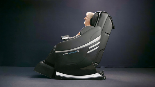 Person Reclining In One Of The Best Massage Chairs For Circulation And Toxin Release. 